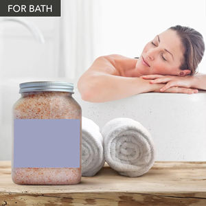 Exfoliante de Sal Rosa del Himalaya Natural y Orgánico Tallado a Mano, con Lavanda y Flores de Baño, Tamaño Personalizado, Venta al por Mayor - Product Image 6