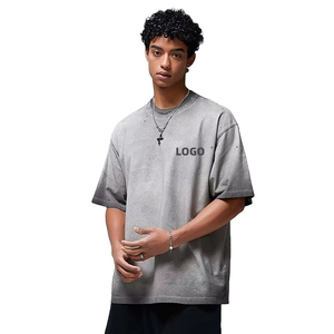 Camiseta Vintage de Algodón 100% de Alta Calidad con Lavado Ácido, Tejido de 230g, Personalizable con Logotipo, para Hombre, Tallas Grandes, Lisa, Venta al por Mayor - Product Image 2