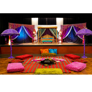 Parapluies décoratifs arabes pour soirées Mehandi, parapluies de décoration pour événements Heena, parapluies de mariage indiens en gros, décorations pour mariages aux États-Unis - Product Image 1