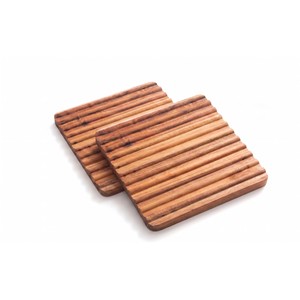 Acacia Wood Frame with Natural <b>Cork</b> Insert wooden coasters and <b>trivets</b> OEM Custom Wholesale | Aqdus Saleem India - Product Image 6
