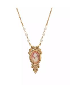 Collana da Donna con Cammeo in Perle di Vetro |   2028 - Product Image 1