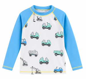 <b>Boys</b> Summer Water Shirt UV Protection Quick Dry Beach Swimwear Kids Beach Swim Apparel for <b>Boys</b> Comfortable Stretch Rash Guard - Product Image 1