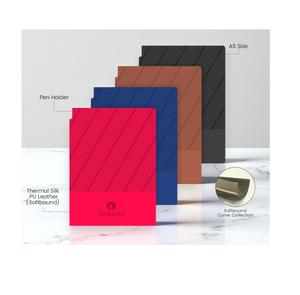 Liviya Model 93 Promotional Non Dated Business Style PU <b>Leather</b> <b>Diary</b> Pen Holder Silk Screen Printed Corporate Gifts Set Black - Product Image 3