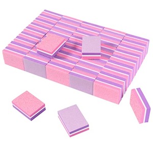 Mini Lima de Uñas de Doble Cara OME, Diseño Zebra, Grano 180, Reutilizable, Cuidado de Uñas, Paquete de 25 Unidades, Empaque en Caja de Color - Product Image 1