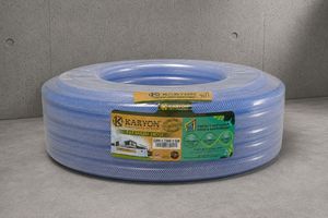 Manguera de Jardín Retráctil de PVC Transparente de 19 a 50 mm, Flexible, de Alta Presión, Envuelta en Malla, para Riego Exterior - Product Image 2