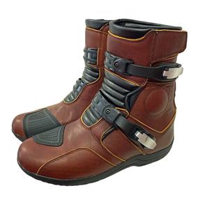 Botas de Motocross Impermeables para Motociclistas, Zapatos Deportivos de Moto para Hombre, Botas de Motociclista de Cuero Genuino con Botones para Invierno y Aventura - Product Image 1