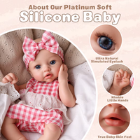 Poupée Reborn Bébé Fille en Silicone Corps Entier 16 Pouces Babeside, Poupée Nouveau-né Réaliste, Vente en Gros Usine OEM ODM