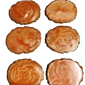 RÉSINE ROUGE Vente chaude en bois marbre résine personnalisée sous-verre avec couleur naturelle et personnalisée fabriqué en Inde - Product Image 1