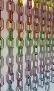 Decoración de Pared Moderna de Resina Art Deco con Cadena Ovalada para un Estilo Artístico en el Hogar - Cumpleaños, Ramadán, Boda por Whimsy Art Craft - Product Image 2