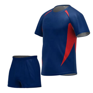ชุดฝึกซ้อมรักบี้ดีไซน์ใหม่ เสื้อระบายอากาศ แห้งเร็ว UPF 50 ปรับแต่งได้ แขนสั้น พิมพ์ลาย ผ้ายืดสแปนเด็กซ์/โพลีเอสเตอร์ - Product Image 4