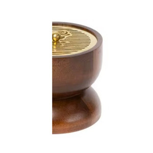 Exquisito Quemador de Incienso de Madera con Tapa Metálica Decorativa, un Adorno Compacto y Elegante para la Decoración y Fragancia de tu Hogar - Product Image 3