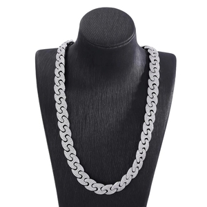 Hot Selling GRA Certified 925 <b>Silver</b> VVS Moissanite <b>Cuban</b> <b>Chain</b> <b>Cuban</b> <b>Link</b> <b>Chain</b> Necklace Bracelet for Men Pass Diamond Tester - Product Image 2