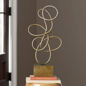 Objetos Decorativos Metálicos Hechos a Mano, Esculturas Perfectas para Decoración del Hogar Inspirada en Galerías - Product Image 1