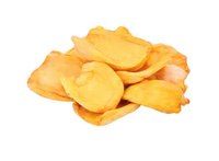 Knapperige vacuümgefrituurde jackfruit chips, gesneden VF model KIM LONG merk, natuurlijke zoete smaak, 10kg bulk export snack leverancier