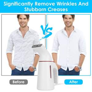 Défroisseur Vapeur Portable 700W pour Vêtements, Défroisseur Électrique de Voyage Anti-Plis, Chauffe en 30s, Couverture de 150 cm² - Product Image 5