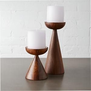 Decorative Wooden Candle Holder Ideal For Living Rooms Dining Areas Creating Inviting <b>Mood</b> <b>Lighting</b> Accents - Product Image 3