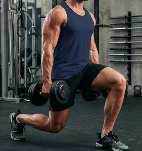 <b>Men</b>’s Tank Top Sleeveless Shirt Cotton <b>Gym</b> Workout <b>Vest</b> Breathable Athletic Fitness Training Top Casual Summer Sportswear - Product Image 3