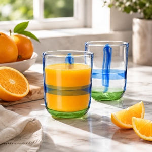 Vasos de Vidrio Transparente de Borosilicato Hechos a Mano de 310 ml, Vasos Reutilizables para Whisky, Agua y Jugos, Libres de Plomo, al por Mayor - Product Image 6