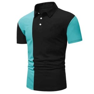 Polo de Manga Corta Verde para Hombre con Bolsillo, Color Sólido, Corte Regular Informal, Tejido Oxford de Algodón Transpirable - Product Image 3
