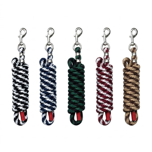 Cuerda de Amarre para Caballos de Acero Inoxidable Bicolor Resistente con Gancho Giratorio de Latón, Diseño Ecológico para Uso en Establos y Exteriores - Product Image 4