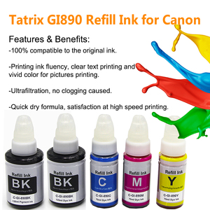 GI-890 di <span class=keywords><strong>inchiostro</strong></span> alla rinfusa per <span class=keywords><strong>Canon</strong></span> PIXMA G1800 G4800 <span class=keywords><strong>inchiostro</strong></span> di ricarica Tatrix GI890 GI 890 <span class=keywords><strong>inchiostro</strong></span> di ricarica Premium compatibile a base d'acqua - Product Image 3