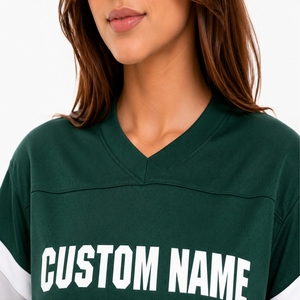 Maillot de sport surdimensionné personnalisé pour femmes, tenue d'équipe personnalisée, coupe ample, tissu respirant, léger, confortable, séchage rapide - Product Image 5