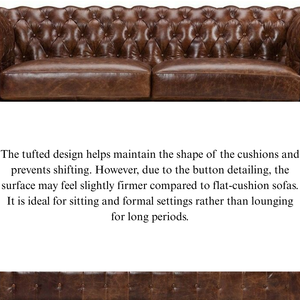 Luxury Chesterfield Leather <b>Sofa</b> Set 3 Seater 2 Seater 1 Seater Classic Living Room Furniture Traditional Living Room Set - Product Image 5