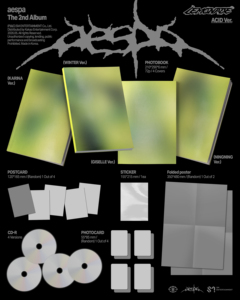 aespa 2ème album complet [LEMONADE] (Version ACID) Carte photo d'album KPOP K-POP SM - Product Image 2
