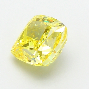 เพชร MAISHA DIAM สังเคราะห์ 10 กะรัต ทรงคุชชั่น สีเหลืองสดใส ได้รับการรับรองจาก IGI รุ่น Y-C1-9 ตัวอย่างเครื่องประดับสำหรับผู้หญิง - Product Image 1