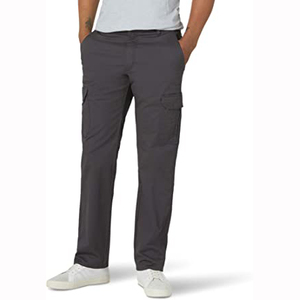 Pantalon cargo classique décontracté pour homme, coupe droite, tissu 100% coton durable, imperméable, respirant, ample, avec plusieurs poches, pour le travail - Product Image 1