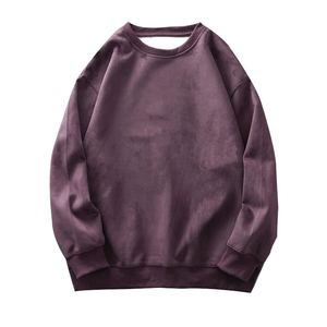Luxury Mock Neck High Quality Heavyweight Polyester/Cotton Solid Washed Sweatshirt Custom Logo Blank Oversized - Product Image 5