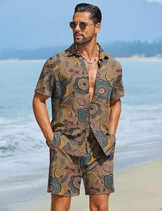 Ensemble de jogging pour hommes, été, tricoté, brodé, 100% coton, séchage rapide, manches courtes, logo personnalisé, ensemble chemise et short - Product Image 4