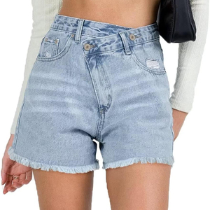Shorts de mezclilla para mujer, al por mayor, sexys, vintage, transpirables, casuales, rectos, de la mejor calidad, diseño de moda, para verano. - Product Image 1