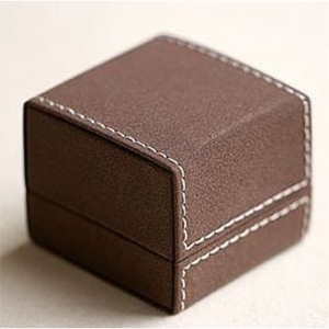 Premium Brown Leather <b>Box</b> Packaging Custom <b>Small</b> Gift <b>Box</b> Velvet Lining Wedding Ring Earring Jewelry Gift <b>Box</b> Wood & Leather <b>Box</b> - Product Image 1