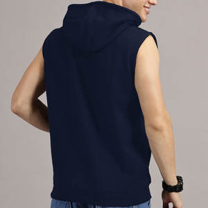 <b>Men's</b> <b>Sleeveless</b> Winter Gym <b>Hoodie</b> Tank Top Workout Muscle Bodybuilding 100% Cotton Fleece Quick Dry Breathable Eco-Friendly - Product Image 5