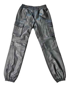 Conjunto de Chaqueta de Cuero con Botones para Hombre y Pantalones Acampanados de PU, Traje de Cuero Personalizado para Hombre - Product Image 5