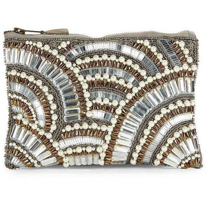 Pochette à perles géométriques faite à la main, style vintage, porte-monnaie pour femmes - Product Image 2