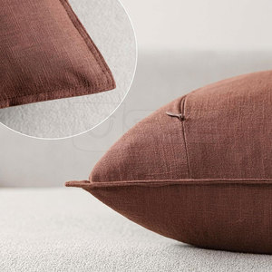 Funda de Almohada Cuadrada Moderna, Ecológica y Personalizable, con Costuras, de Tela de Poliéster y Algodón, para Uso Doméstico y Hotelero - Product Image 4