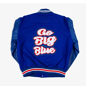 Custom Men's Wool Leather Letterman <b>Varsity</b> <b>Jacket</b> Winter High Street Style <b>Black</b> <b>Red</b> Embroidery Logos Patches Quick Dry - Product Image 2