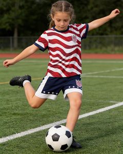 Ensemble Maillot et Short de Football Personnalisé pour Adulte, Impression Numérique, Respirant, Séchage Rapide, Écologique, Taille Élastique, 100% Été Unisexe - Product Image 2