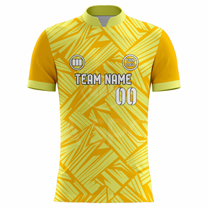 Wholesale Custom Soccer Jersey and Shorts Set Breathable Moisture-Wicking Plus Size Adult Team Uniforms with V-Neck Half Sleeve - Product Image 2