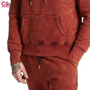 Ensemble de survêtement vintage pour homme en coton 100% de qualité supérieure, nouvelle collection, vêtements de sport de haute qualité, effet délavé à l'acide - Product Image 4