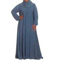 Abaya longue décontractée pour femme, dernière collection 2026, en polyester de haute qualité, style vintage, grande taille, Kaftan traditionnel de Dubaï, pour la prière (Namaz), pour adultes