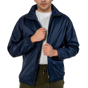 Chaqueta Cortavientos con Capucha para Hombre, Invierno, Material de Lona, Poliéster y Algodón, Impermeable, Transpirable, de Secado Rápido, con Logotipo Frontal Personalizable - Product Image 2