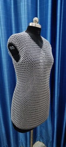 เสื้อเชิ้ตแขนกุดยุคกลางแหวนอลูมิเนียมโลหะ Haubergeon สำหรับเครื่องแต่งกายเรเนซองส์ - Product Image 2