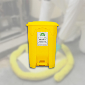 60L Chemical Spill Kit with Pedal Bin Hazardous Chemical Absorbent Emergency Response Kit for Manufacturing Plants and Workshops - Product Image 3