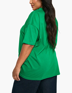 Custom Women's Fashionable Summer Regular Fit High Quality 100% Cotton Heavyweight O-Neck Short Sleeve T-<b>Shirts</b> Appliques - Product Image 3