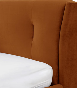 Modern Upholstered Solid Teak Wood <b>Bed</b> Frame <b>Queen</b> Size Faux Leather Soft <b>Bed</b> <b>with</b> Quilted Headboard and Footboard - Product Image 6