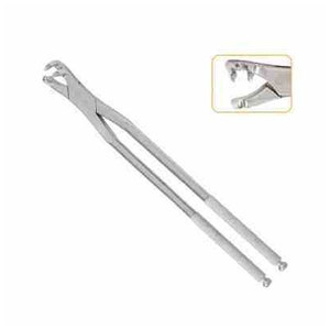 Forceps d'extraction dentaire vétérinaire professionnel pour chevaux, pour l'élimination des molaires, en acier inoxydable, réutilisable, certifié CE - Product Image 1