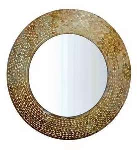 Espejo de Pared Metálico Exclusivo de Primera Calidad, Espejo Decorativo Hecho a Mano por Diseñadores para el Hogar, Sala de Estar y Uso Interior - Product Image 2